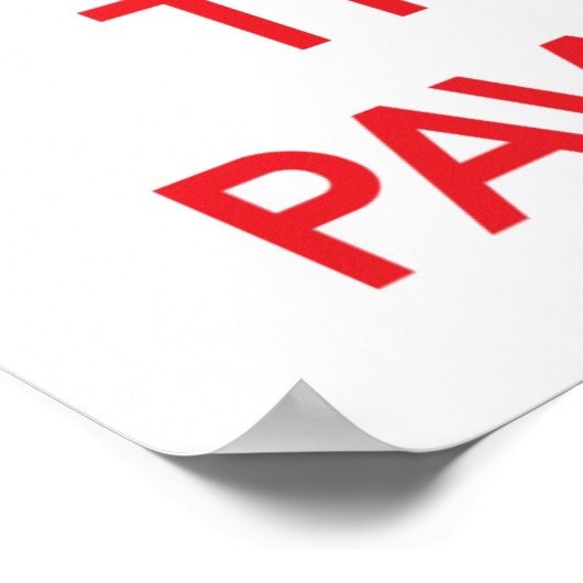 Kalm houden en vertrouwen op de pooier poster (Hoek)