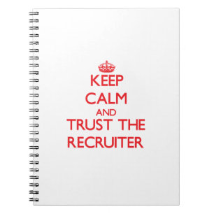 Kalm houden en vertrouwen op de Recruiter Notitieboek