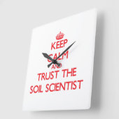 Kalm houden en vertrouwen op de Soil Scientist Vierkante Klok (Hoek)