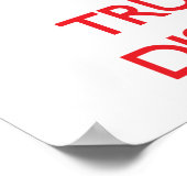 Kalm houden en vertrouwen op de verzender poster (Hoek)