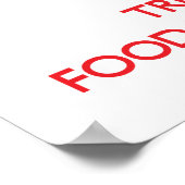 Kalm houden en vertrouwen op de voedseltechnologie poster (Hoek)