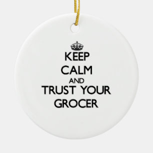 Kalm houden en vertrouwen op je bieder keramisch ornament