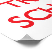 Kalm houden en vertrouwen op je schoolverpleegster poster (Hoek)