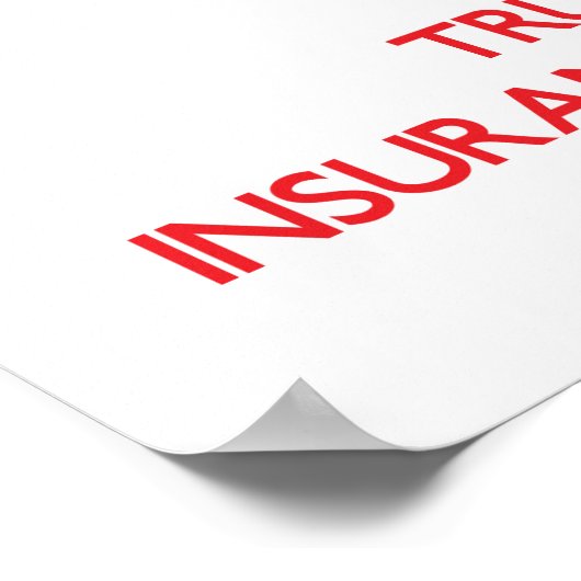 Kalm houden en vertrouwen op je verzekeraar poster (Hoek)