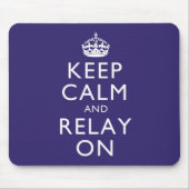 Kalm houden en vertrouwen op Mousepad Muismat (Voorkant)