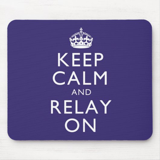 Kalm houden en vertrouwen op Mousepad Muismat (Voorkant)
