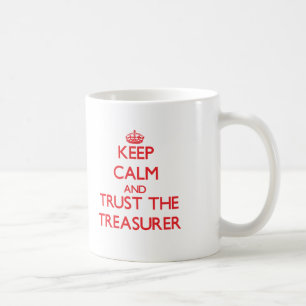 Kalm houden en vertrouwen op Treasurer Koffiemok