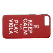 Kalm houden en Viola afspelen Case-Mate iPhone Case (Achterkant (Horizontaal))