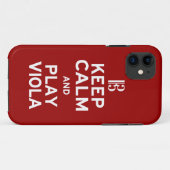 Kalm houden en Viola afspelen Case-Mate iPhone Case (Achterkant (horizontaal))