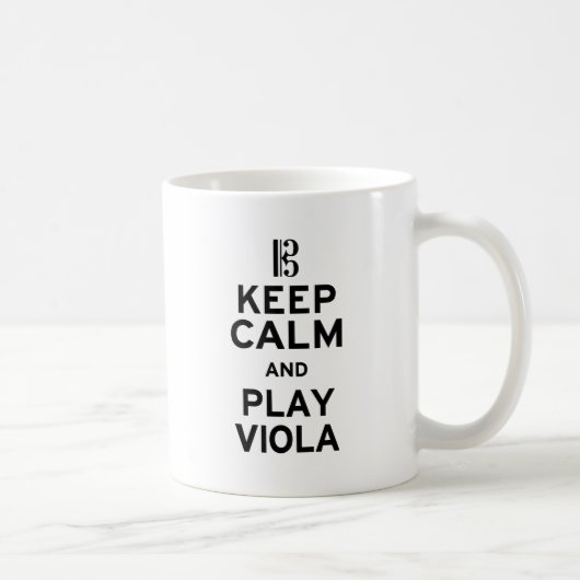 Kalm houden en Viola afspelen Koffiemok (Rechts)