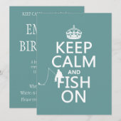 Kalm houden en vissen aan (alle kleuren) kaart (Voorkant / Achterkant)