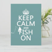 Kalm houden en vissen aan (alle kleuren) kaart (Staand voorkant)