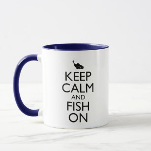Kalm houden en vissen aan mok