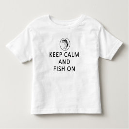 Kalm houden en vissen op Toddler T-Shirt