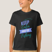 Kalm houden en Vist T-shirt (Voorkant)
