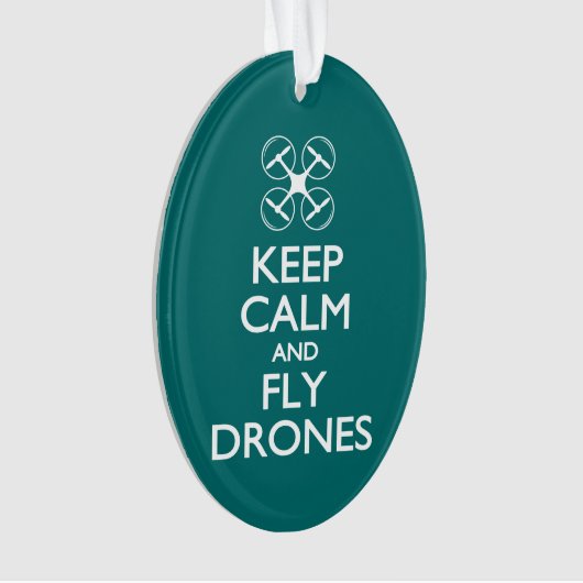 Kalm houden en vliegen ornament (voorkant)