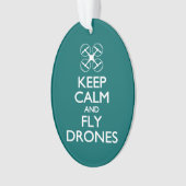 Kalm houden en vliegen ornament (voorkant)