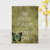 Kalm houden en vliegen rond de zaterdag kaart (Gele Bloem)