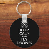 Kalm houden en vliegen sleutelhanger (Voorkant)