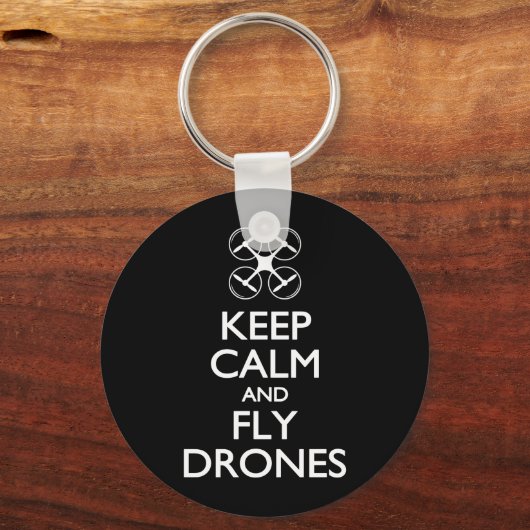 Kalm houden en vliegen sleutelhanger (Voorkant)