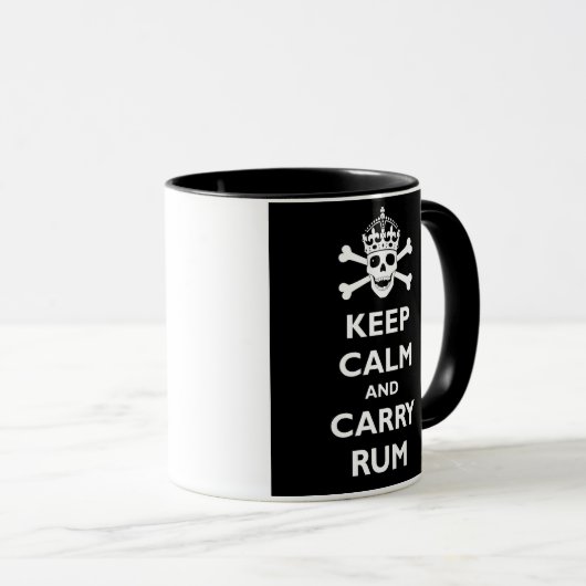 Kalm houden en voer uit mok (Voorkant rechts)