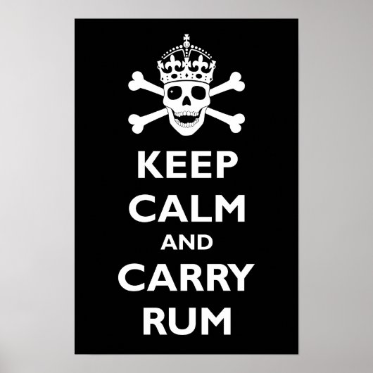 Kalm houden en voer uit poster (Voorkant)