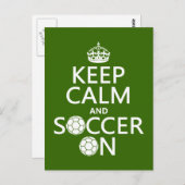 Kalm houden en Voetbal aan Briefkaart (Voorkant / Achterkant)