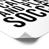 kalm houden en voetballen poster (Hoek)