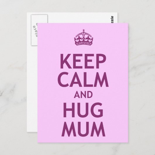 Kalm houden en vol. briefkaart (Voorkant / Achterkant)