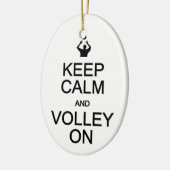 Kalm houden en vol op ornament, aanpassen keramisch ornament (Links)