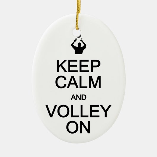 Kalm houden en vol op ornament, aanpassen keramisch ornament (Voorkant)