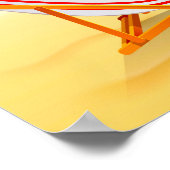 Kalm houden en voorhouden Je bent bij het strand Poster (Hoek)