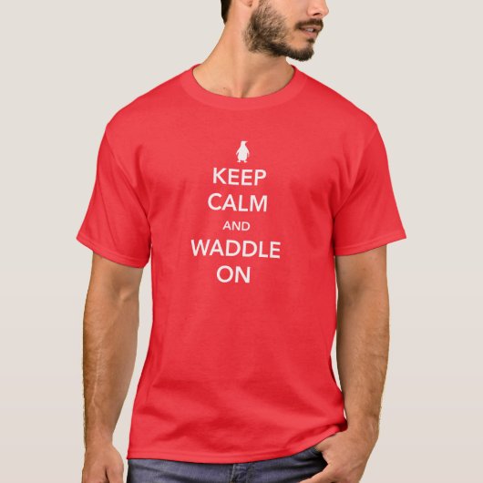 Kalm houden en wadelen aan t-shirt (Voorkant)