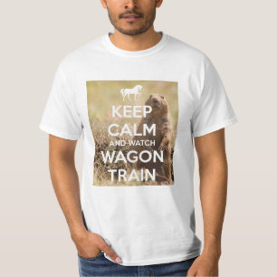Kalm houden en waken over de trein t-shirt