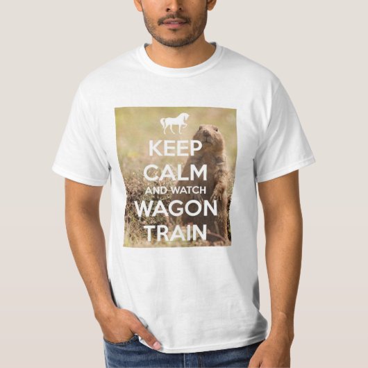 Kalm houden en waken over de trein t-shirt (Voorkant)