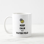 Kalm houden en waterpooproducten afspelen koffiemok (Links)