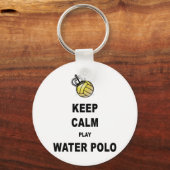 Kalm houden en waterpooproducten afspelen sleutelhanger (Voorkant)