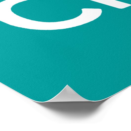 Kalm houden en weten dat God in de schoenen staat Poster (Hoek)