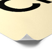 Kalm houden en weten dat God in de schoenen staat Poster (Hoek)