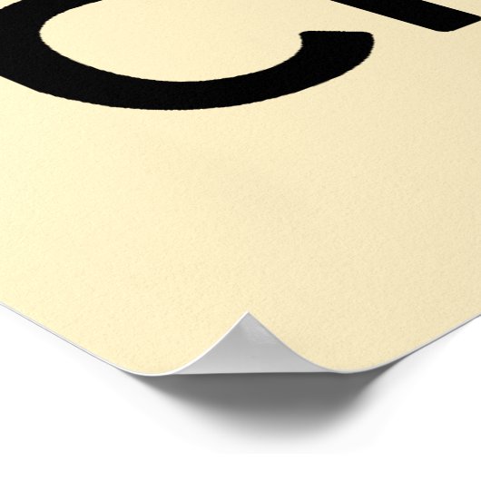 Kalm houden en weten dat God in de schoenen staat Poster (Hoek)