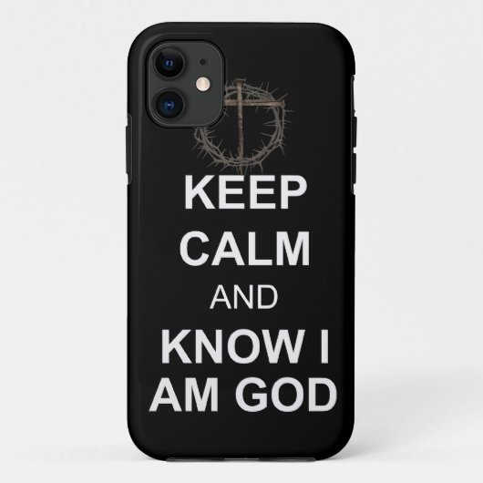 Kalm houden en weten dat ik God ben Case-Mate iPhone Case (Achterkant)