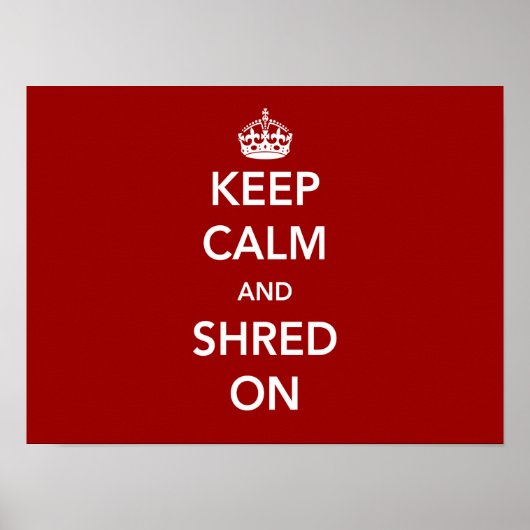 Kalm houden en winkelen aan poster (Voorkant)