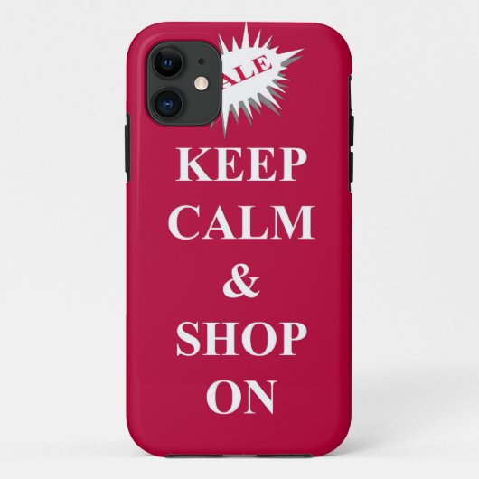 kalm houden en winkelen Case-Mate iPhone case (Achterkant)