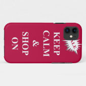 kalm houden en winkelen Case-Mate iPhone case (Achterkant (horizontaal))
