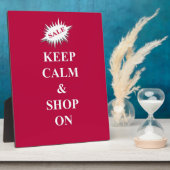 kalm houden en winkelen fotoplaat (Zijkant)