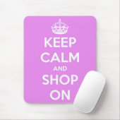 Kalm houden en winkelen in roze muismat (Met muis)