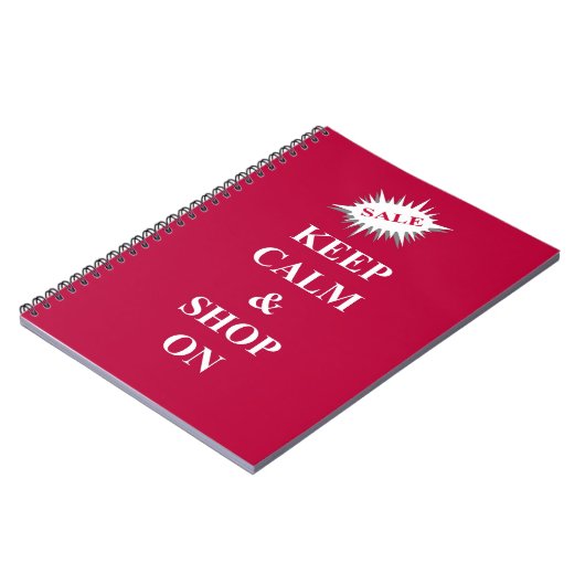 kalm houden en winkelen notitieboek (Linkerzijde)
