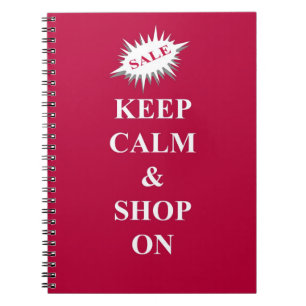 kalm houden en winkelen notitieboek