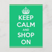 Kalm houden en winkelen op Briefkaart (Voorkant)