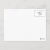 Kalm houden en winkelen op lavender briefkaart (Achterkant)